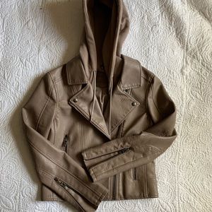 BLANKNYC MEANT TO BE MOTO JACKET MUSHROOM